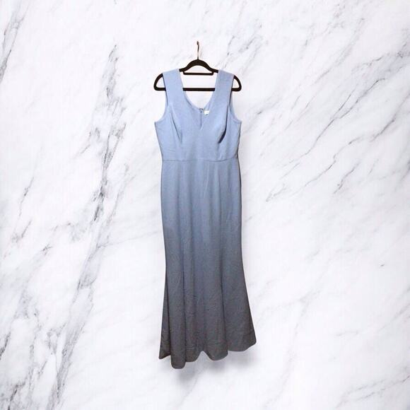 Dress the Population Sandra Gown Dress Sky Blue Side Slit Size XXL NWT - Picture 2 of 11